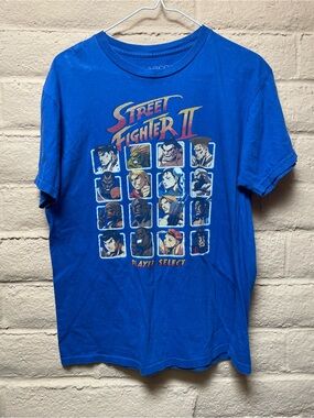 Street Fighter II Graphic Tee - Blue